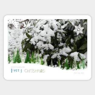 Snow Christmas Sticker